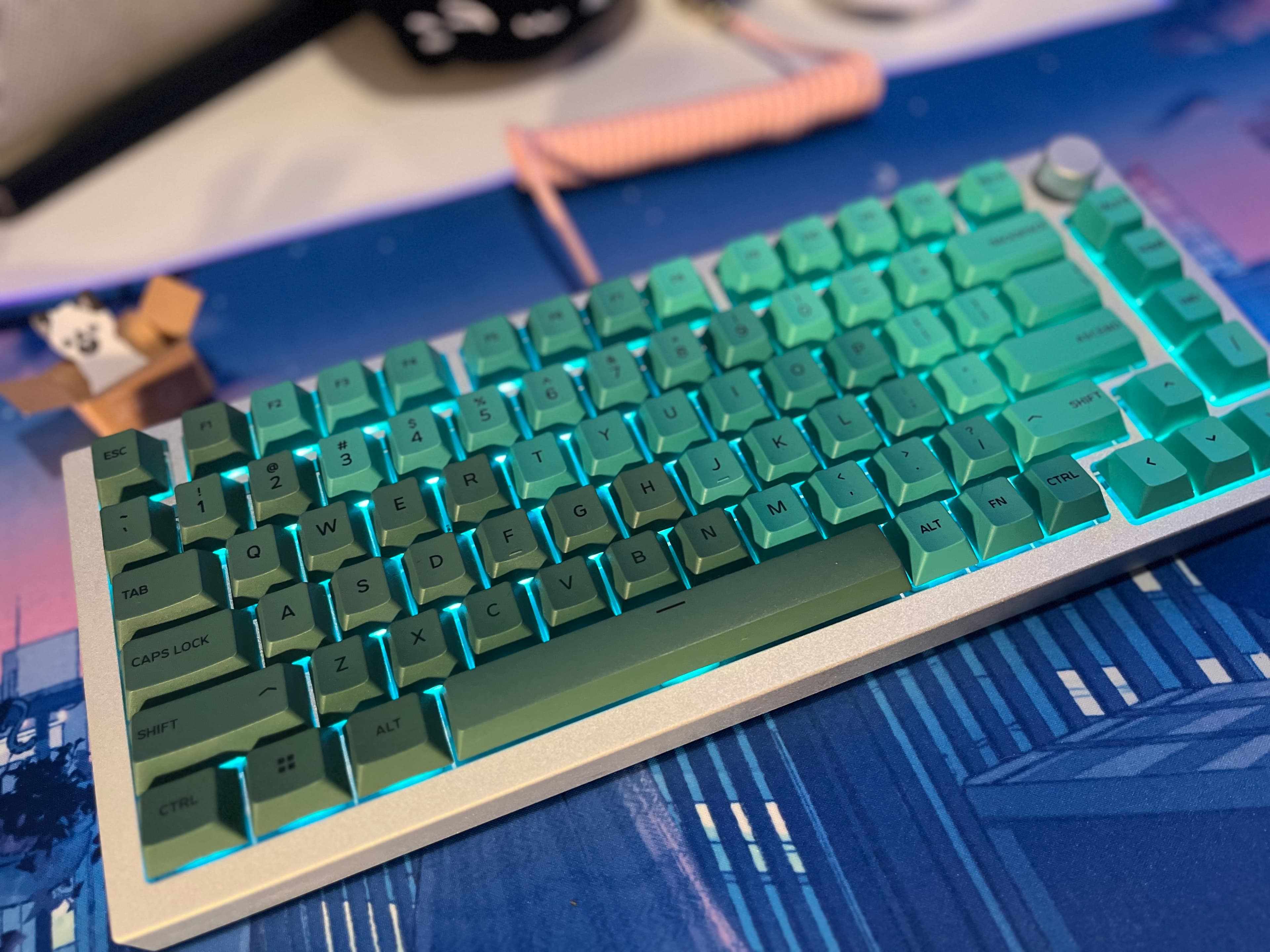 Teal keyboard